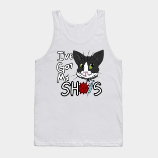 I've Got My Shots (Tuxedo Cat, COVID) Tank Top